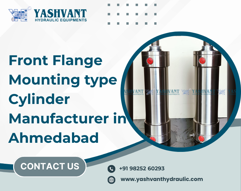Front Flange Mounting type Cylinder Manufacturer in Ahmedabad