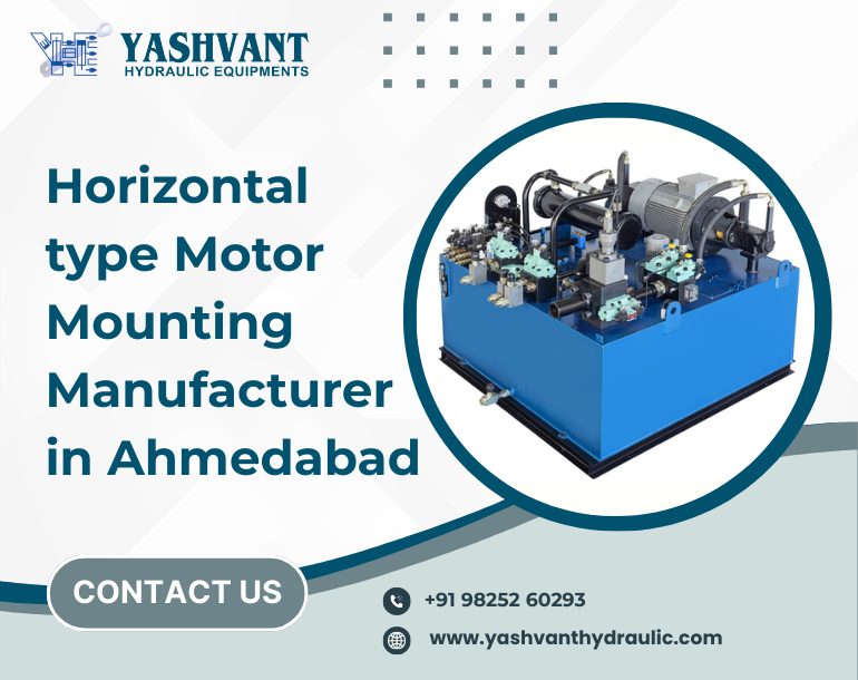 Horizontal type Motor Mounting Manufacturer in Ahmedabad