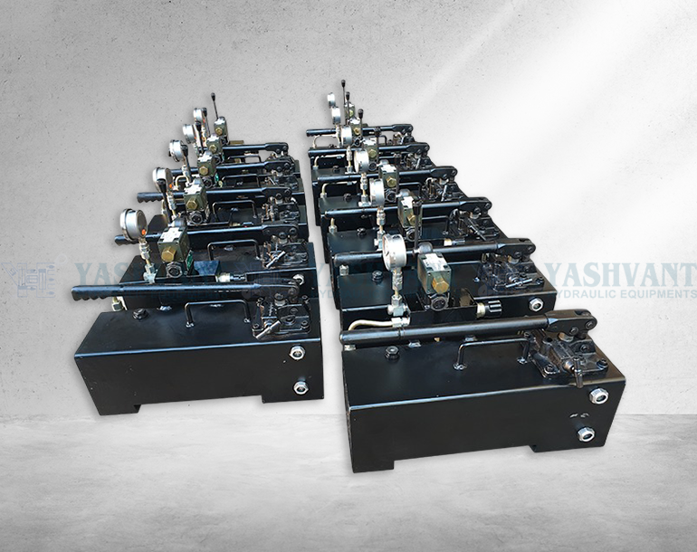 Hydraulic Power Pack Electric Motor and Hand Pump Operated