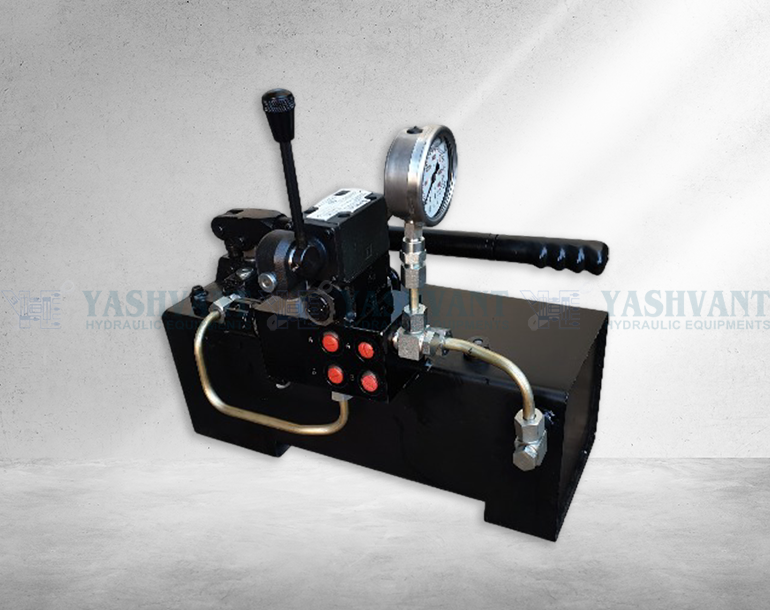 Hydraulic Power Pack Electric Motor and Hand Pump Operated