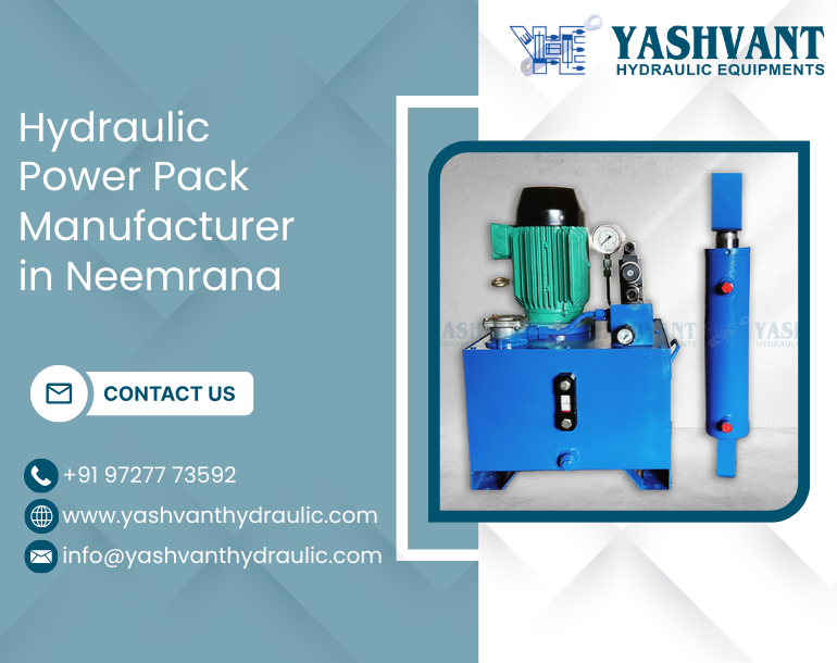 Hydraulic Power Pack Manufacturer in Neemrana