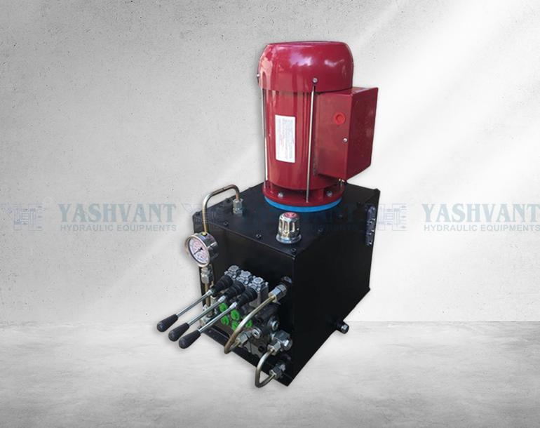 Hydraulic Power Pack Single Phase with Solenoid Valve
