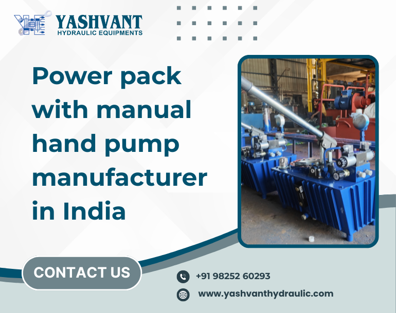 Power pack with manual hand pump manufacturer in India