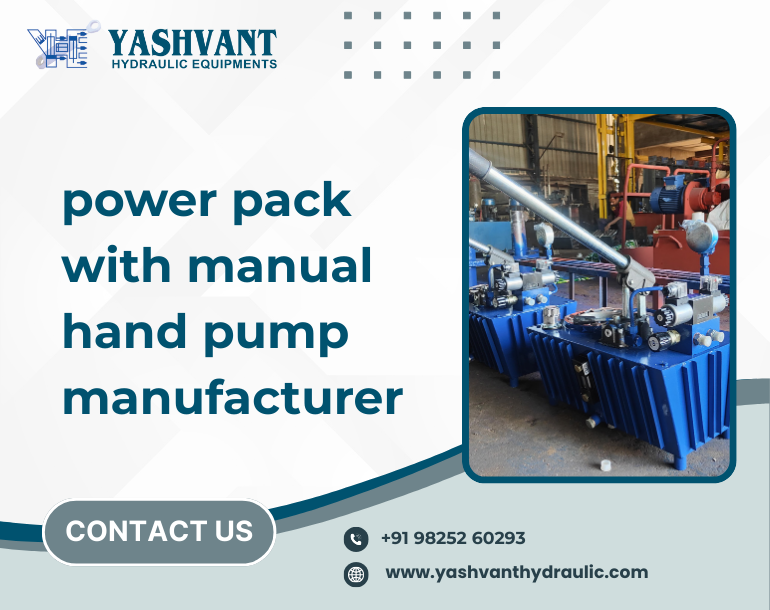 Power pack with Manual Hand Pump Manufacturer
