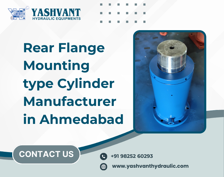 Rear Flange Mounting type Cylinder Manufacturer in Ahmedabad